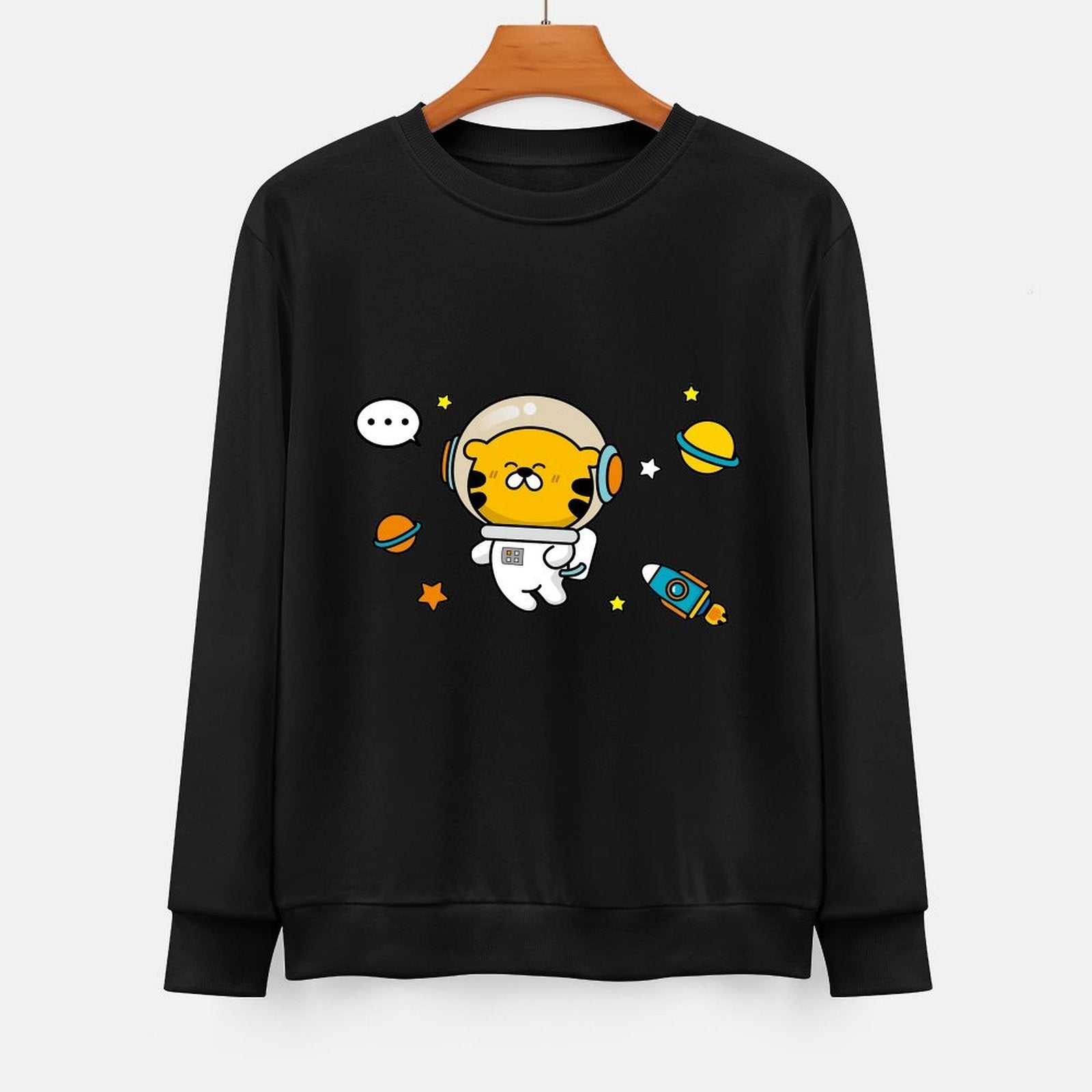 Front Patterned Long Sleeve TopClassicStyle ComfortLine